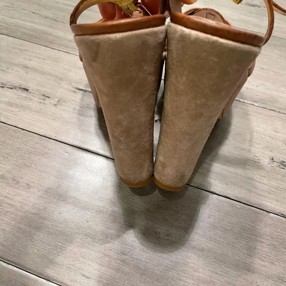 Michael kors platform sandals brown 8.5 - Picture 2 of 5